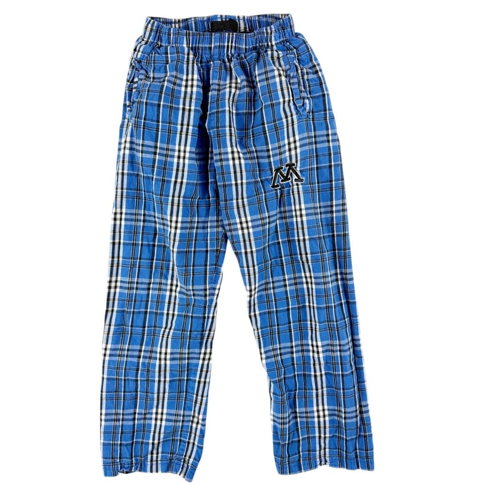 Pennant Minnetonka Youth Plaid Flannel Lounge Pajama Pants Blue Size YM